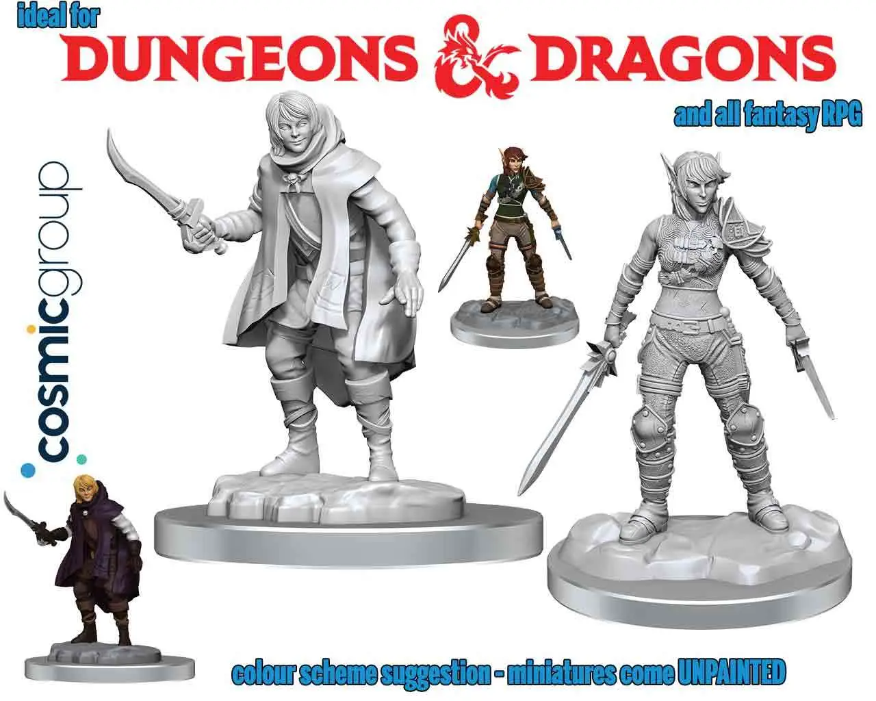 D&d Nolzur's: Elf Rogue Half Protégé - Figurine